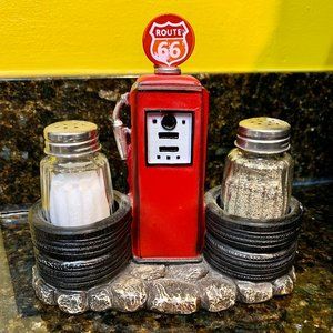 Retro Route 66 Salt & Pepper Shakers